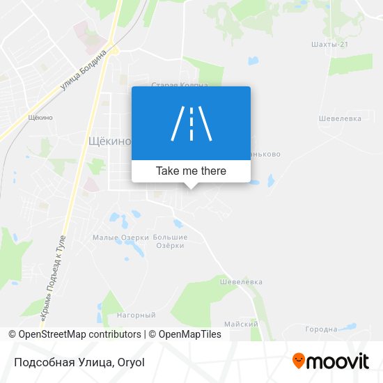 Подсобная Улица map