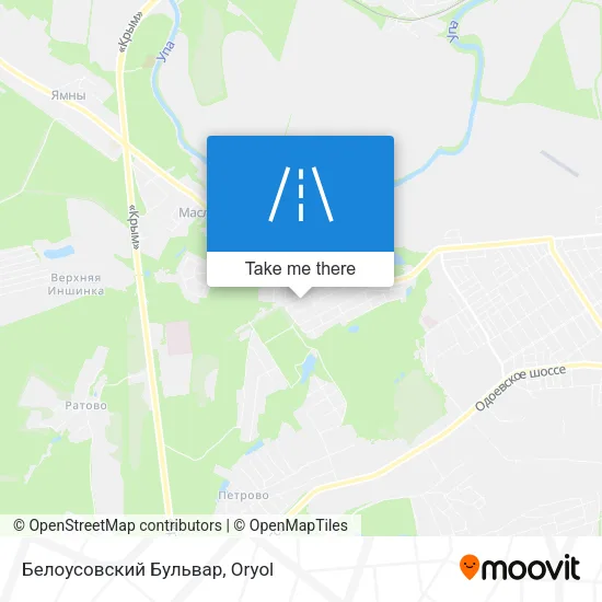 Белоусовский Бульвар map