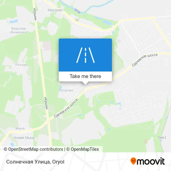 Солнечная Улица map