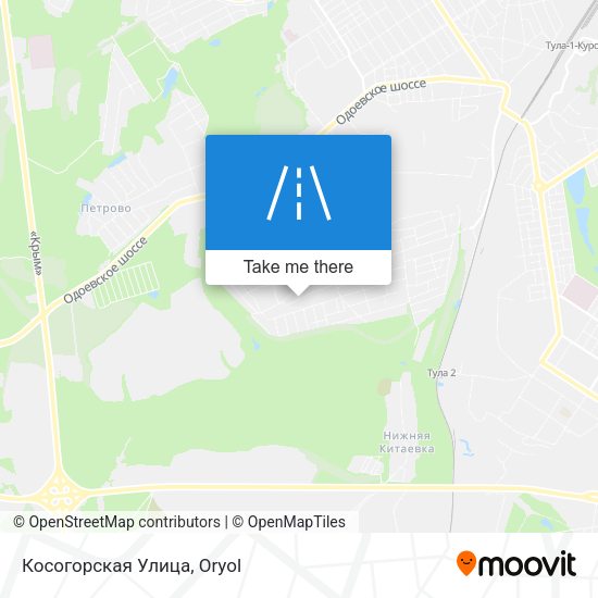Косогорская Улица map
