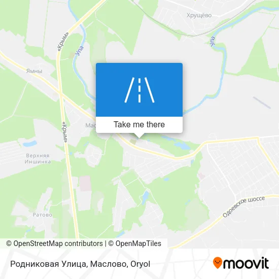 Родниковая Улица, Маслово map