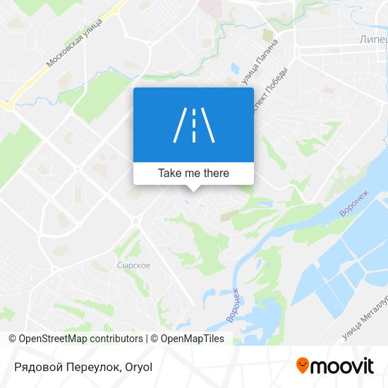 Рядовой Переулок map