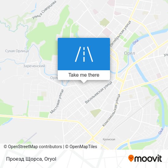 Проезд Щорса map