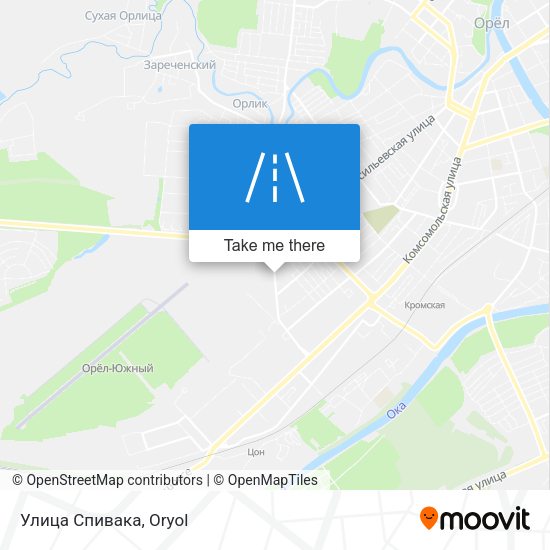 Улица Спивака map