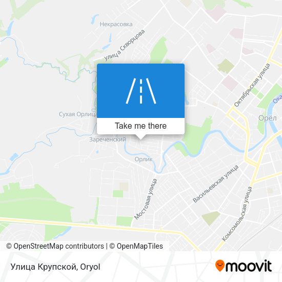 Улица Крупской map
