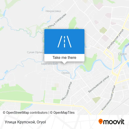 Улица Крупской map