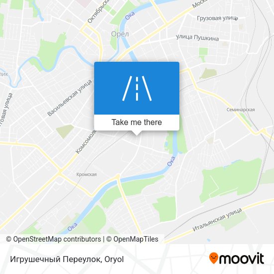 Игрушечный Переулок map