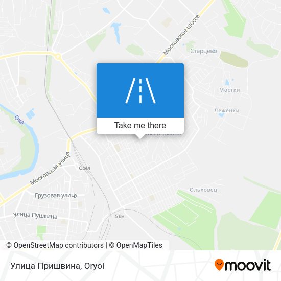 Улица Пришвина map