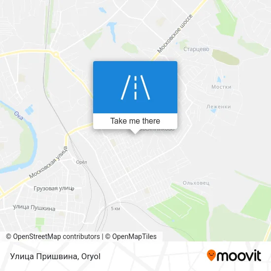 Улица Пришвина map