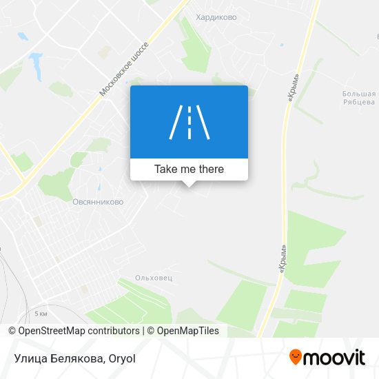 Улица Белякова map