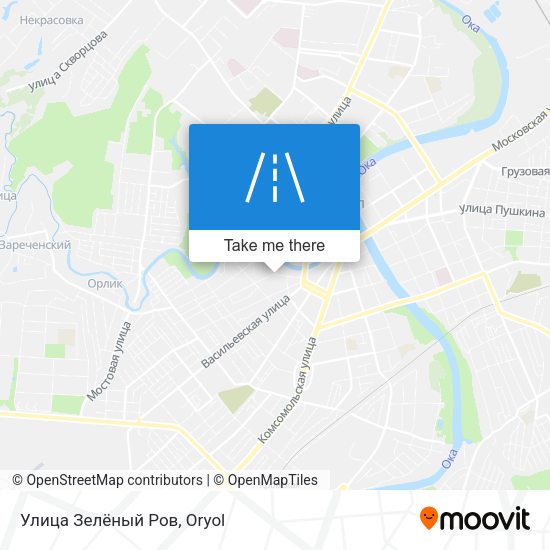 Улица Зелёный Ров map