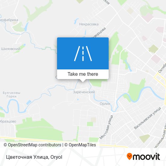 Цветочная Улица map