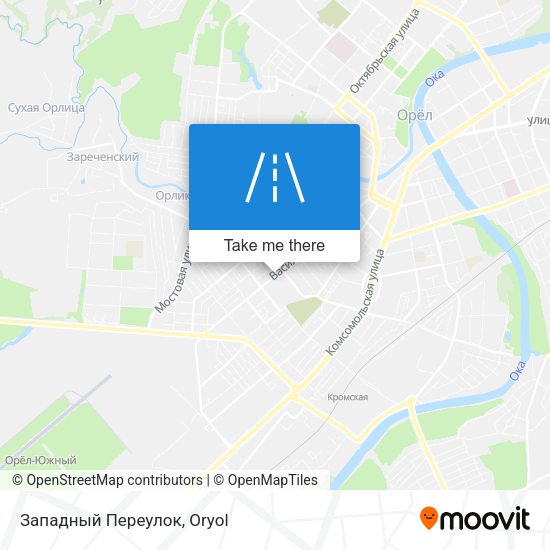 Западный Переулок map