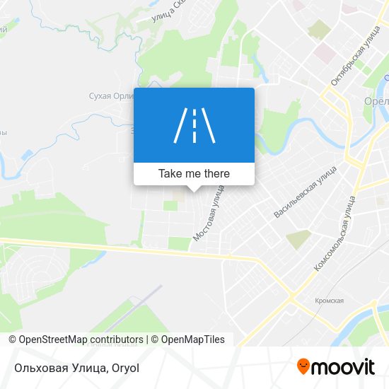 Ольховая Улица map