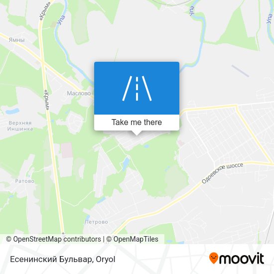 Есенинский Бульвар map