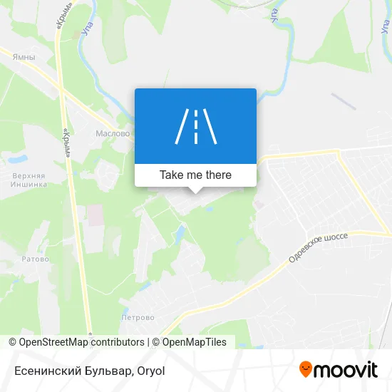 Есенинский Бульвар map