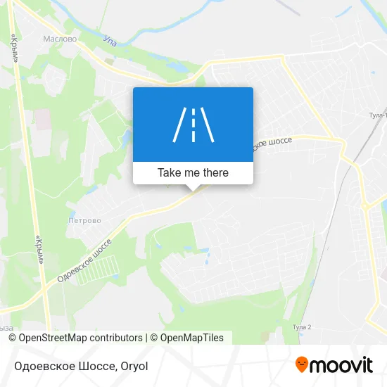 Одоевское Шоссе map