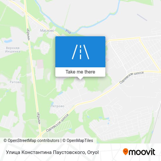 Улица Константина Паустовского map