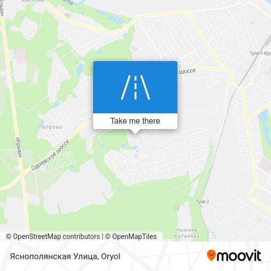 Яснополянская Улица map
