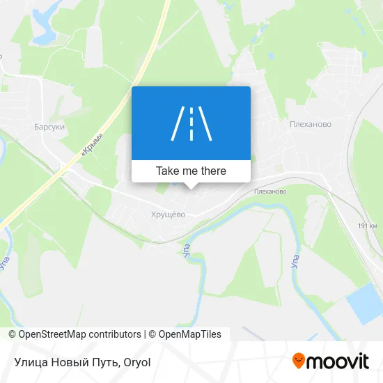 Улица Новый Путь map