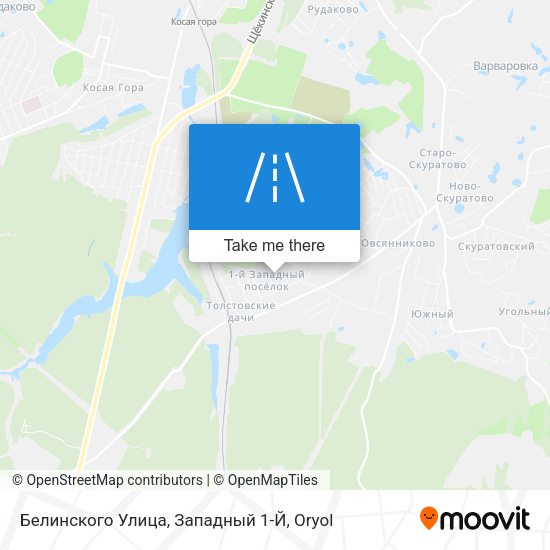 Белинского Улица, Западный 1-Й map