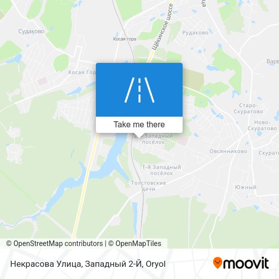 Некрасова Улица, Западный 2-Й map
