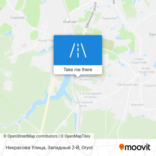 Некрасова Улица, Западный 2-Й map