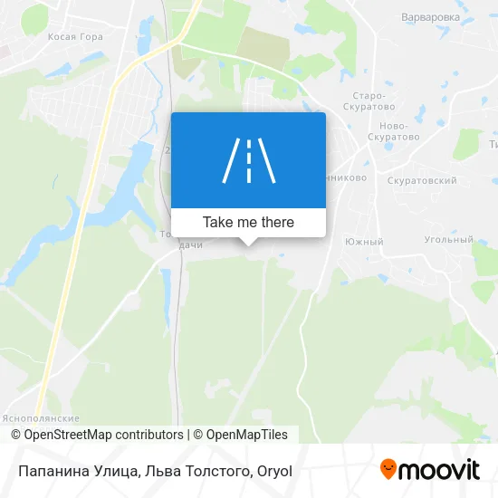 Папанина Улица, Льва Толстого map