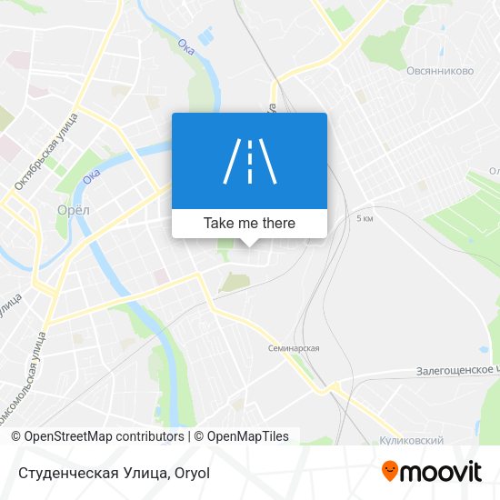 Студенческая Улица map