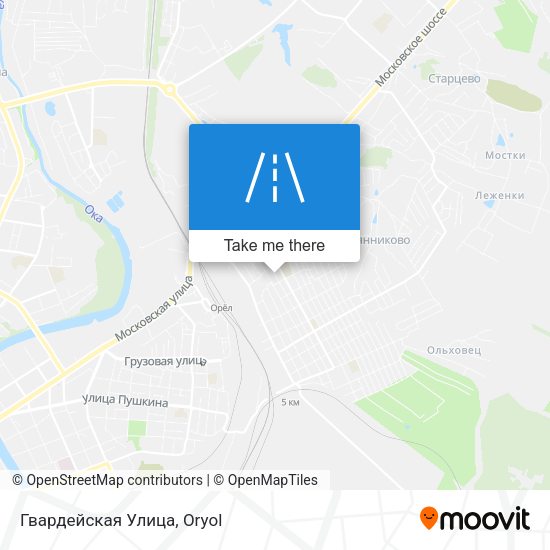 Гвардейская Улица map
