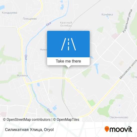 Силикатная Улица map