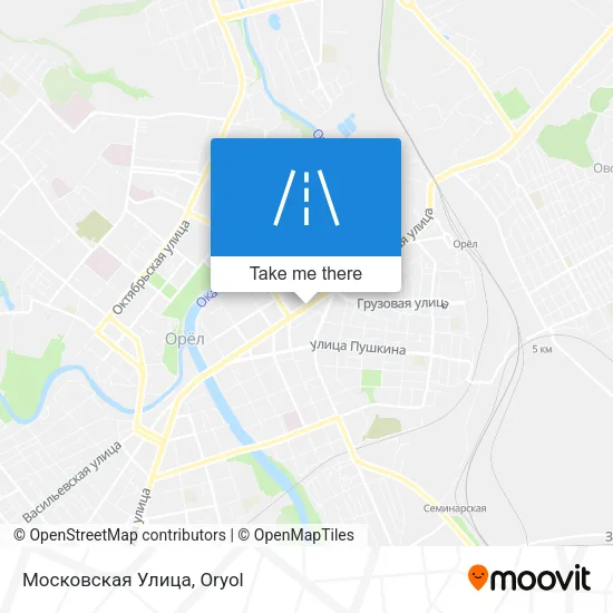 Московская Улица map