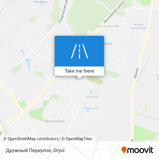 Дружный Переулок map