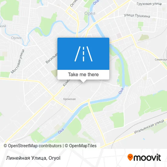 Линейная Улица map