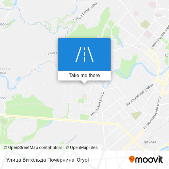 Улица Витольда Почёрнина map