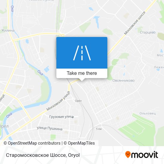 Старомосковское Шоссе map