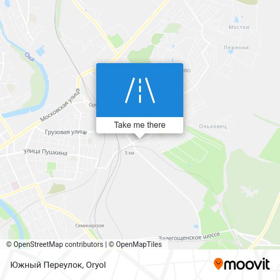 Южный Переулок map