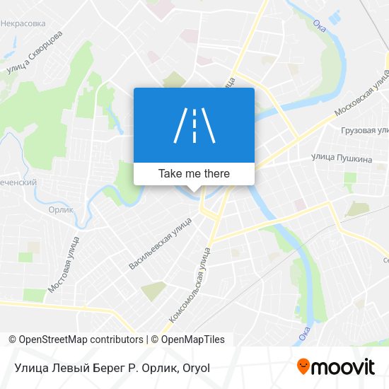 Улица Левый Берег Р. Орлик map