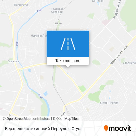 Верхнещекотихинский Переулок map