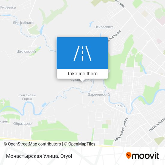 Монастырская Улица map