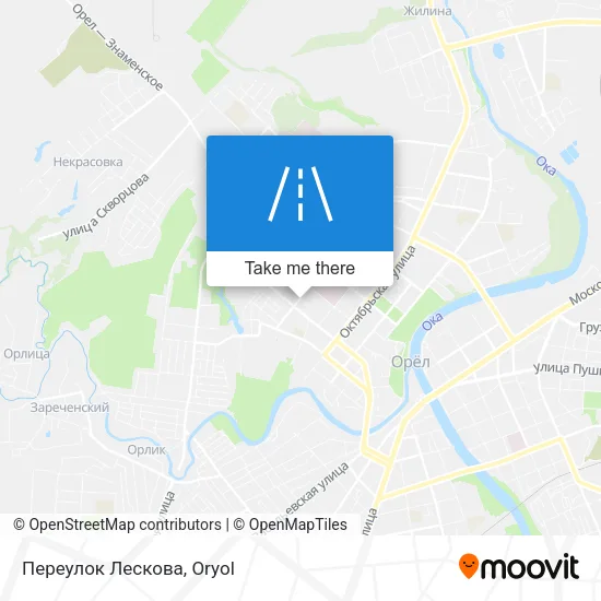 Переулок Лескова map