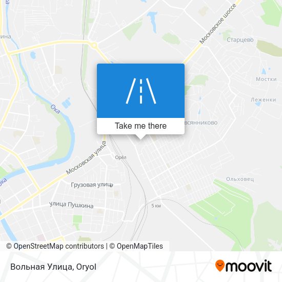 Вольная Улица map