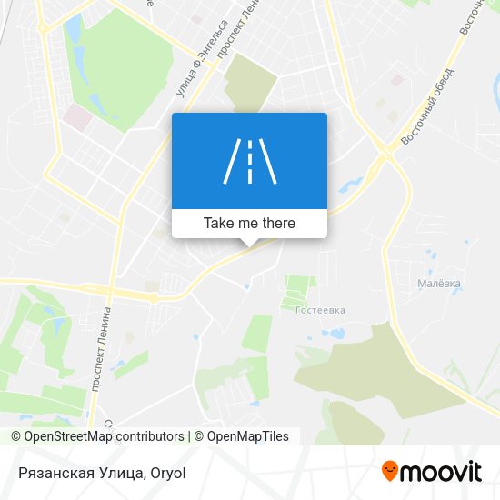 Рязанская Улица map