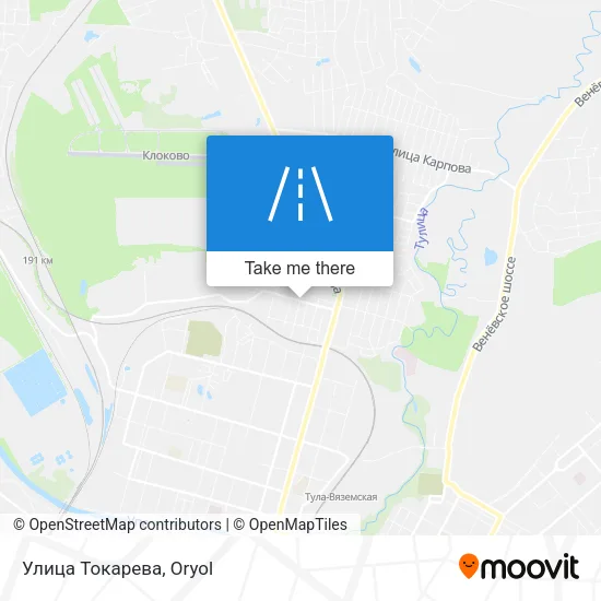 Улица Токарева map