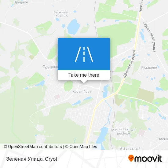 Зелёная Улица map