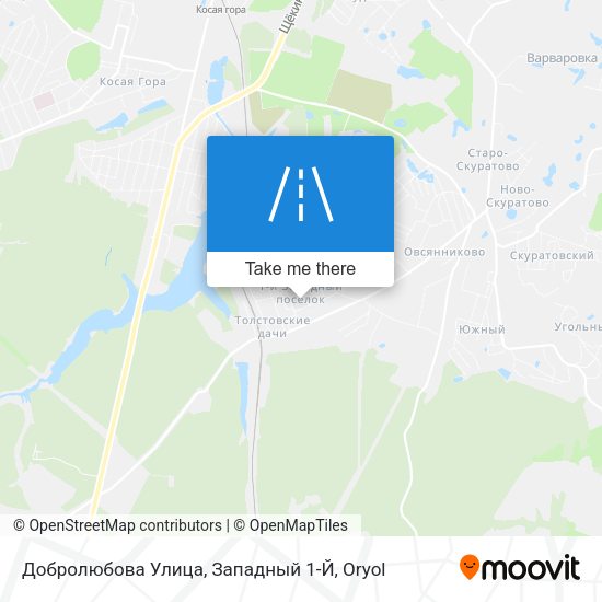 Добролюбова Улица, Западный 1-Й map