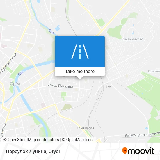 Переулок Лунина map