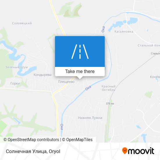 Солнечная Улица map