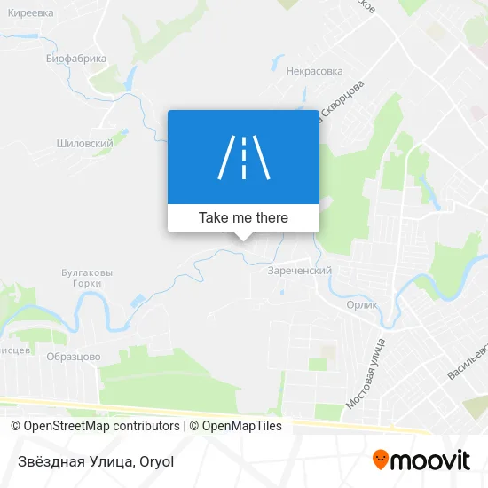 Звёздная Улица map