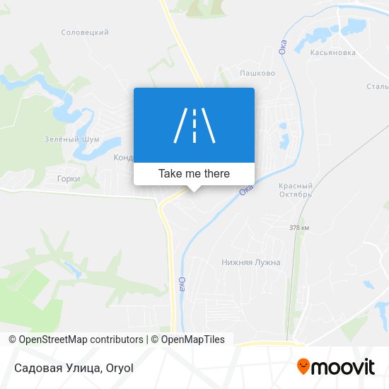 Садовая Улица map